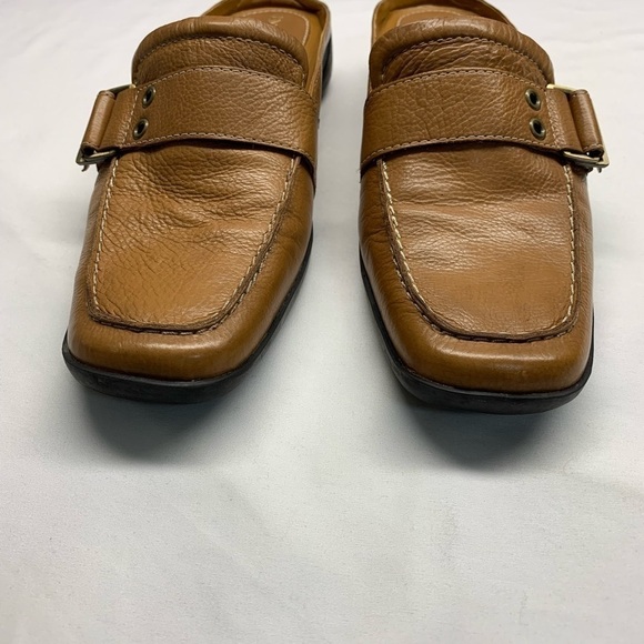 Enzo Angiolini Leather Mules Camel Colour Size 6 M - Picture 3 of 9